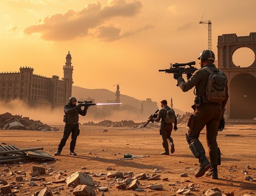 Screenshot aus Post-Apokalypse-Spiel von Playwatar