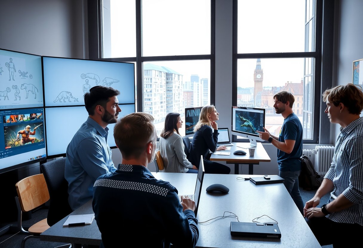 Playwatar Studio Interieur mit Entwicklern